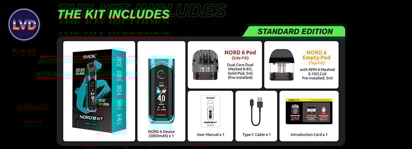 contenu Kit Nord 6 Smok